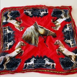 Vintage horse scarf